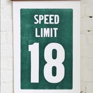 Ole Miss Speed Limit Print from The Old Try